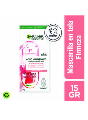 Mascarilla Garnier Skin Active en Tela Ampolla Sandía Firmeza 15 g Garnier                   ,,hi-res