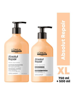 Set XL Reparación Profunda Absolut Repair Serie Expert Shampoo 750 ml + Acondicionador 500 ml L'Oréal Professionnel,,hi-res