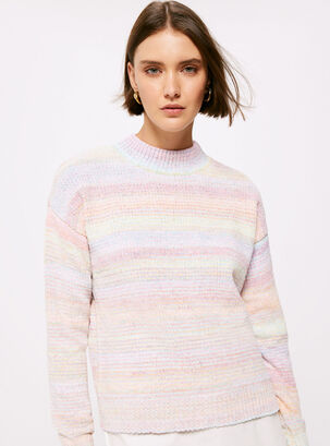 Sweater Chenilla Space Dye,Rosado,hi-res