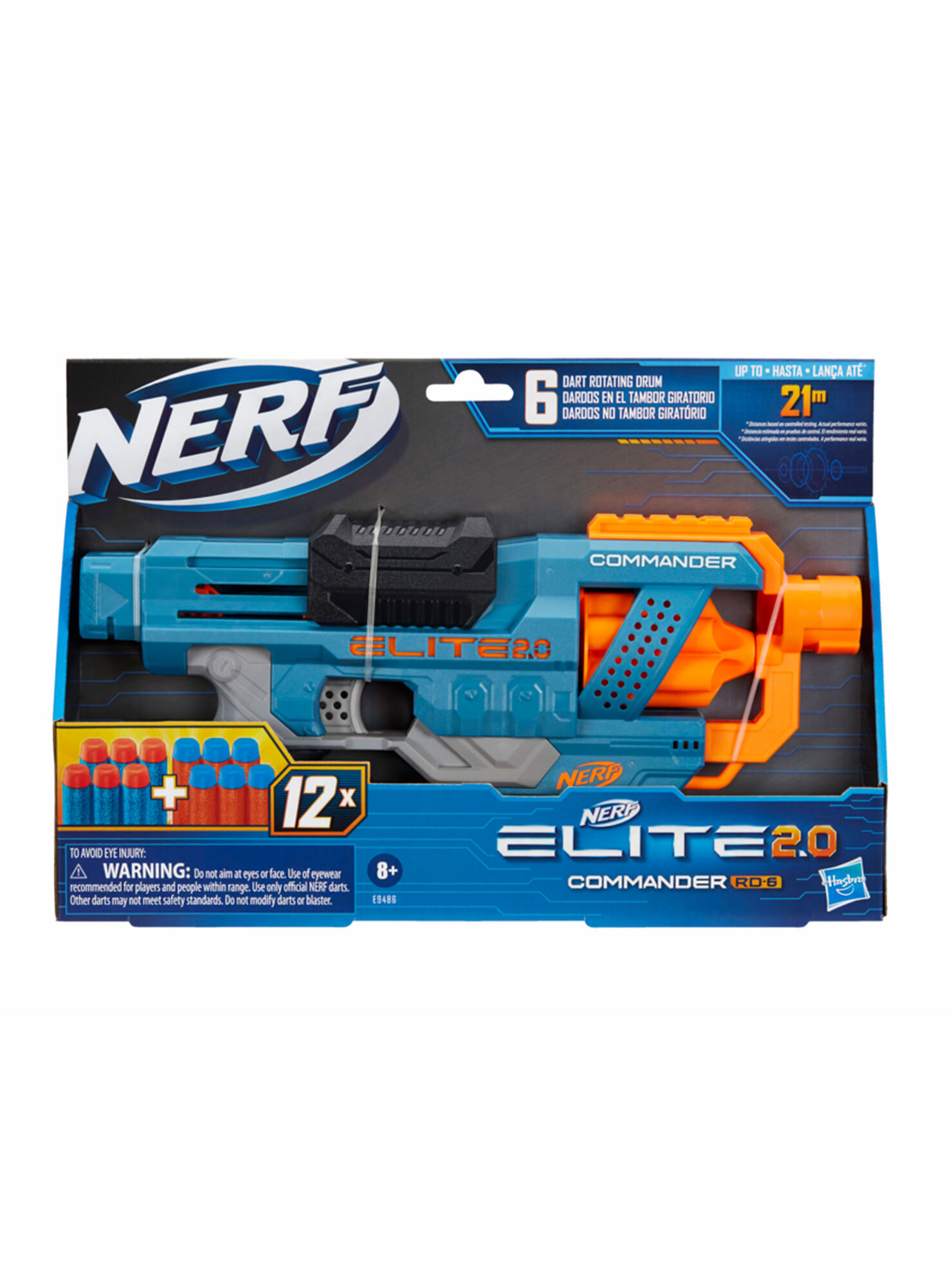 Nerf Elite Commander Rd6 12 Dardos - Lanzadores y Pistolas Juguete | Paris.cl