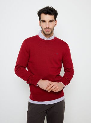 Sweater Classic Signature,Rojo,hi-res