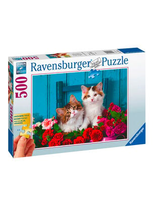 Ravensburger Puzzle Gatos & Rosas 500 piezas Caramba,,hi-res