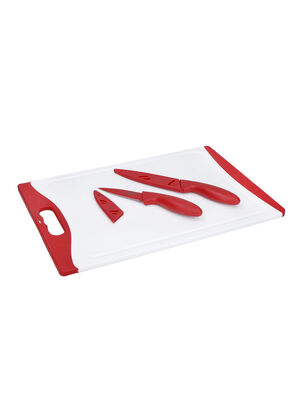 Set 2 Cuchillos con Tabla Rojo,,hi-res