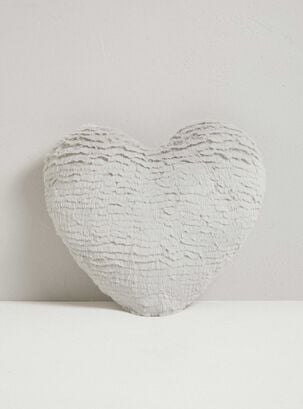 Cojín Infantil Corazón Fur 40 x 40 cm,Gris,hi-res