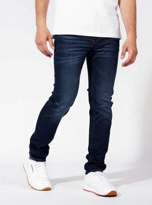Jeans Airflex Slim Straight Vaquero,Azul,hi-res