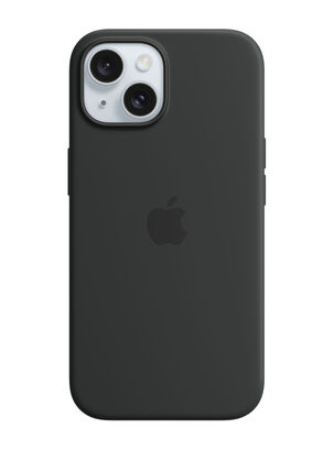 Carcasa Silicona con MagSafe para iPhone 15 Color Negro,,hi-res