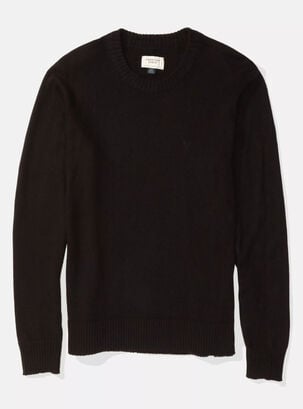 Sweater Cuello Redondo Modelo Bassic,Negro,hi-res