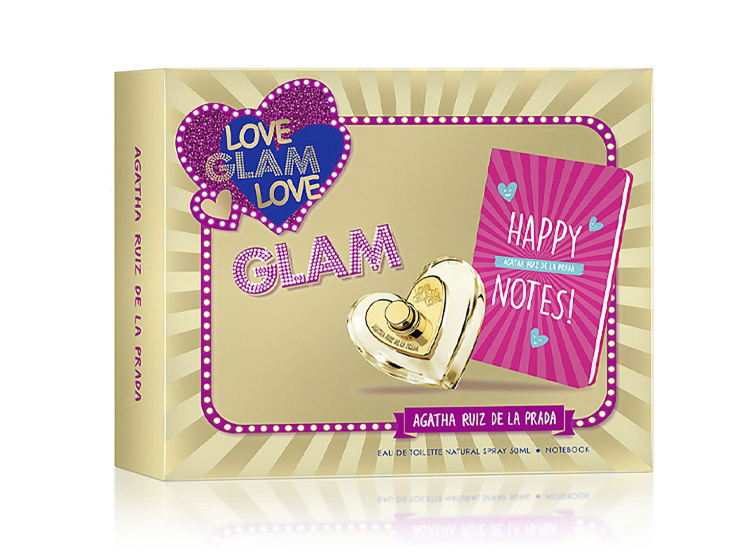 Set Perfume Agatha Ruiz de la Prada Love Glam Love EDT 50 ml + Agenda -  Sets de Perfumes 