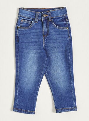 Jeans Clásico Lavado,Azul Eléctrico,hi-res