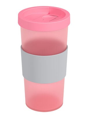 Vaso Mug para Café 500 ml Nutri Rosa Translúcido,,hi-res