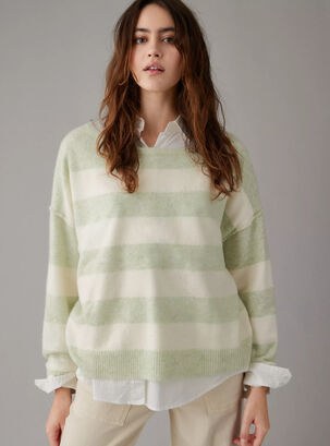 Sweater Soft Cuello De Ballet,Verde,hi-res