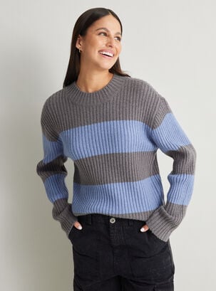 Sweater Cuello Redondo Rayas,Diseño 1,hi-res