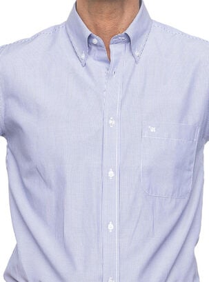 Camisa Regular Fit Formal Diseño Fantasia,Azul Flúor,hi-res