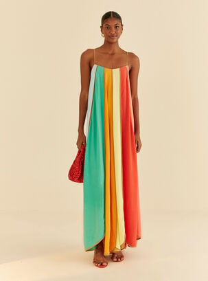 Vestido De Plieges De Colores,Diseño 1,hi-res