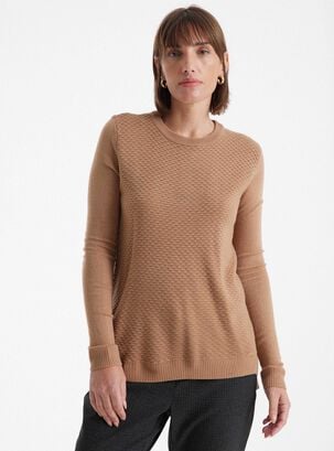 Sweater Texturado,Camel,hi-res