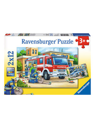 Ravensburger Puzzle Policía y Bombero 2x12 Caramba,,hi-res