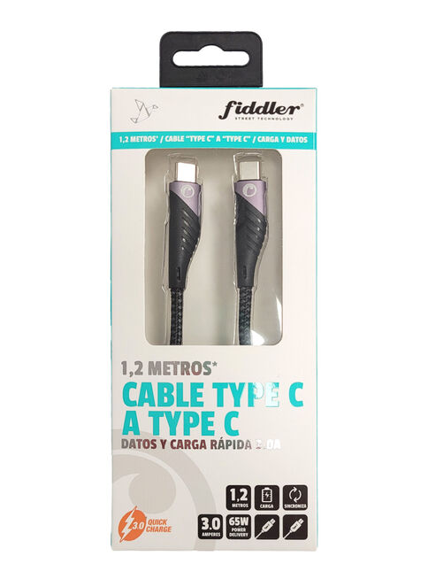 Cable USB-C Datos y Carga Rápida 3.0A 65” 1.2 m,,hi-res