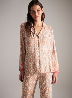 Pijama Camisero Estampado,Diseño 1,hi-res