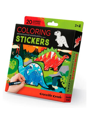 Juego Sticker para Colorear Dinosaurio,,hi-res