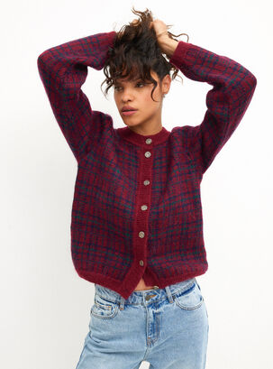 Sweater Edinburgh Talla M,Rojo,hi-res