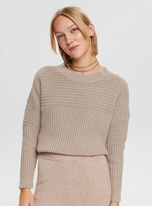 Sweater Diseño Casual Color,Beige,hi-res