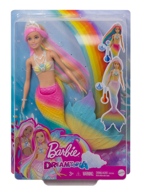 Muñeca Barbie Dreamtopia Sirena Arcoíris Mágico                       ,,hi-res