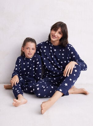 Pijama Largo Mamá E Hija Full Print,Diseño 1,hi-res