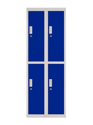 Locker Office Llaves Azul 4 Puertas 57x50x166 cm Maletek,,hi-res