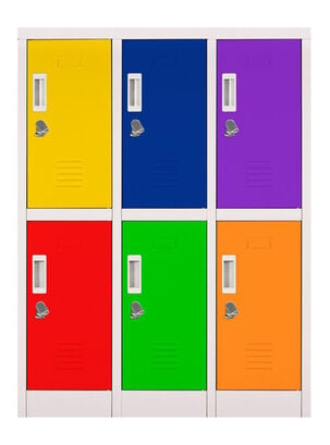 Locker Office Mini Candado Multicolor 6P 83 x 50 x 114 cm,,hi-res