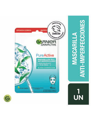 Mascarilla Garnier Skin Active Anti-Imperfecciones 15 g Garnier                       ,,hi-res