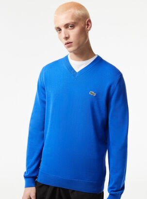 Sweater Logotipo Cocodrilo,Azul,hi-res