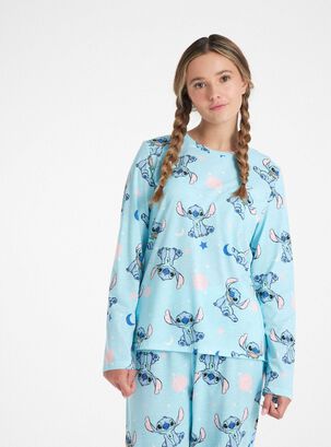 Disney Stitch - Conjunto de pijama para niñas y adolescentes, camiseta  larga, ropa de dormir de 4 a 14 años, ropa de descanso, regalos de puntada