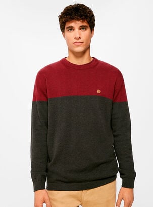 Sweater Básico Block,Marengo,hi-res