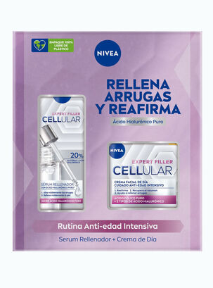 Pack Rutina NIVEA Anti-Arrugas Cellular Expert Filler Serum 30 ml + Crema de Día 50 ml,,hi-res