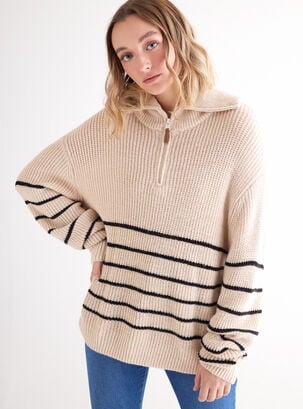 Sweater Cuello Alto  Rayas,Diseño 1,hi-res