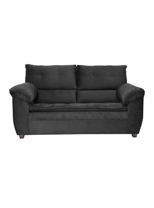 Sofa Liverpool 2 Cuerpos Felpa,Negro,hi-res