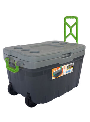 Cooler Térmico con Ruedas 54 Litros Gris Verde,Gris,hi-res