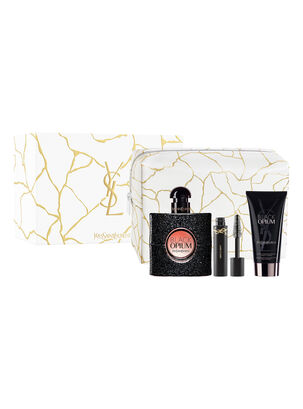 Set Perfume Black Opium EDP Mujer 50 ml + Mini Lash Clash + Body Lotion 50 ml + Pouch Yves Saint Laurent ,,hi-res