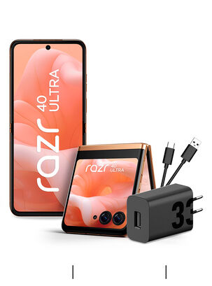 Smartphone Razr 40 Ultra 5G 512GB 6.8" Peach Fuzz Liberado,,hi-res