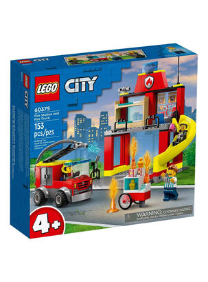 Lego Estación y Camión de Bomberos,,hi-res