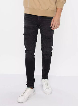Jeans AirFlex+ Super Skinny Jean Gastado,Negro,hi-res
