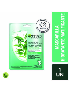 Mascarilla Garnier Skin Active Facial Tela Green Tea                       ,,hi-res