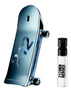 Perfume Carolina Herrera 212 Heroes Man EDT 50 ml + Muestra 1.5 ml                 ,,hi-res