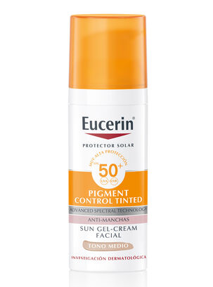 Eucerin Sun Pigment Control Tinted Facial Tono Medio Protector Solar FPS50+ 50ml ,,hi-res