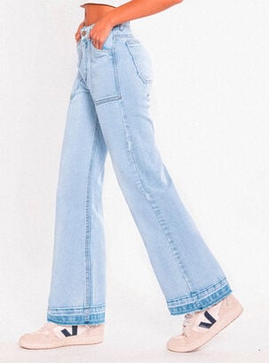 Jeans Whistler Blue Wide Leg,Azul,hi-res