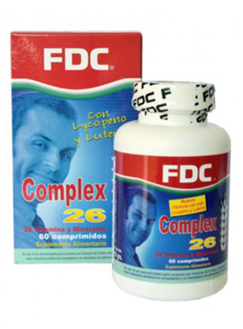 Multivitamínico FDC - Complex 26 60 Comprimidos                      ,,hi-res