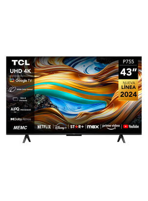 LED Smart TV 43" UHD 4K 43P755 Google TV,,hi-res
