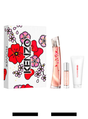 Set Perfume Flower by Kenzo Ikebana EDP Mujer 75 ml + Perfumero de viaje 10 ml+ Crema Corporal 75 ml,,hi-res