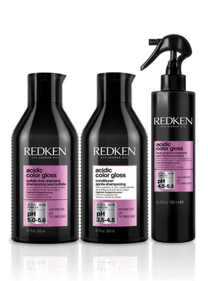 Set Cuidado Cabello con Color Acidic Color Gloss Shampoo 300ml + Acondicionador 300ml + Tratamiento Leave-In 190ml,,hi-res