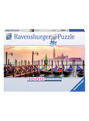 Ravensburger Puzzle panorámico Góndolas en Venecia Caramba,,hi-res